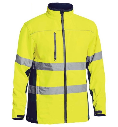 Picture of Bisley, Taped Hi Vis Soft Shell Jacket